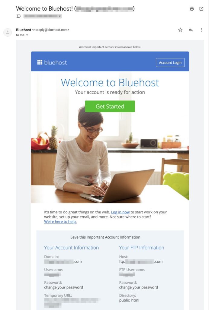 bluehost-hosting-account-email