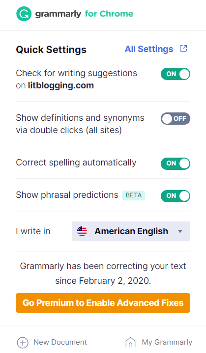grammarly-chrome-extension